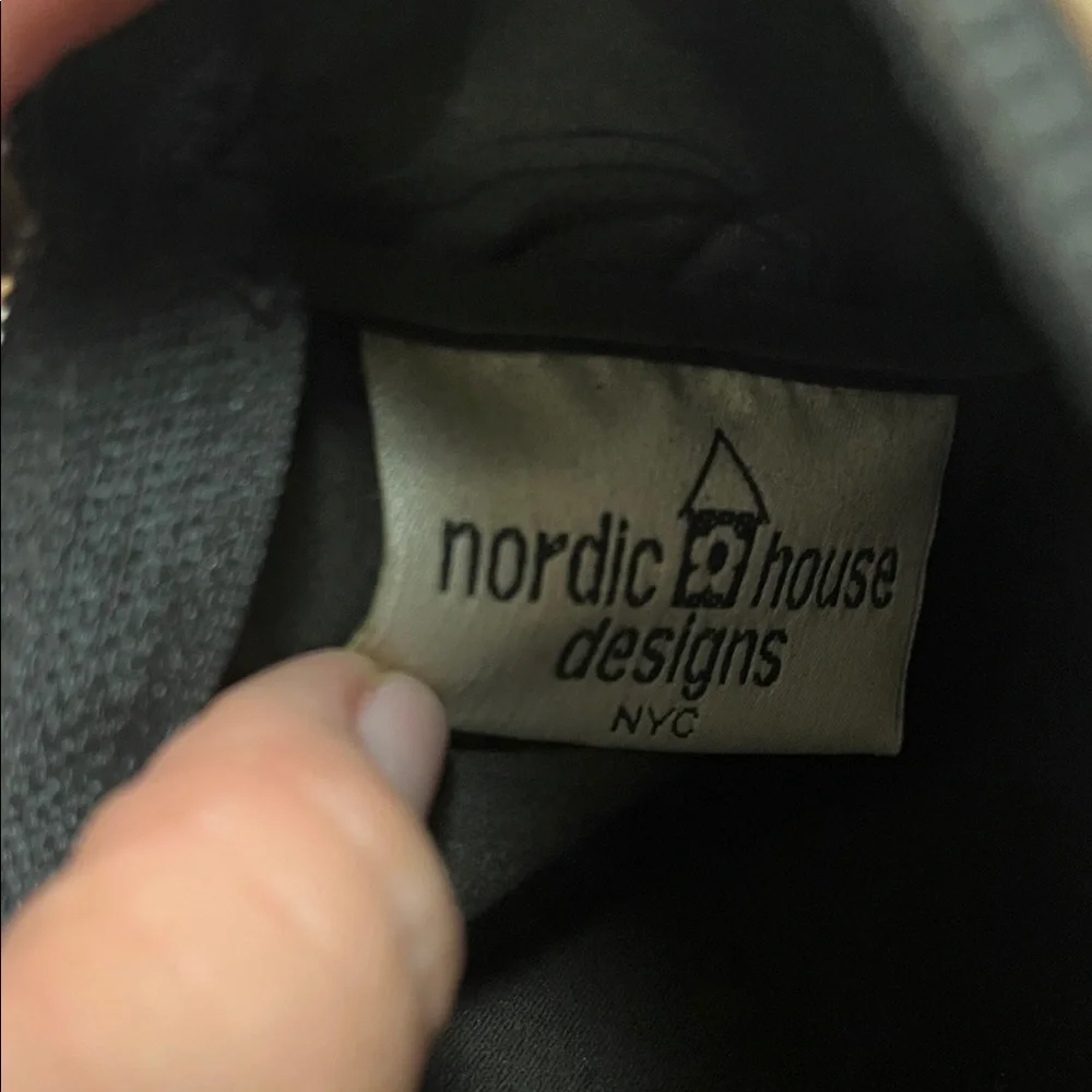 Nordic House Design Festive Christmas Print Zip Pouch - Black / Green